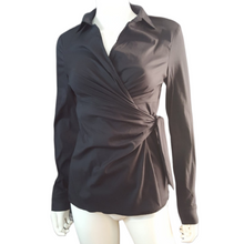 Load image into Gallery viewer, Bailey44  Black Sosie Wrap Blouse size M
