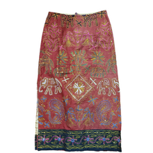 Load image into Gallery viewer, 1990s Vintage Dona Jean Embroidered Midi Skirt Size S
