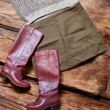 Load image into Gallery viewer, 90s Vintage J Crew Wool Mini Skirt Lucille Golden Vintage Womens Vintage Clothing  Vintage Nine West Boots

