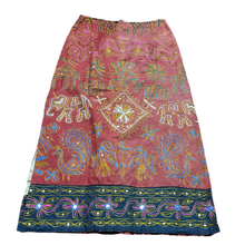 Load image into Gallery viewer, 1990s Vintage Dona Jean Embroidered Midi Skirt Size S
