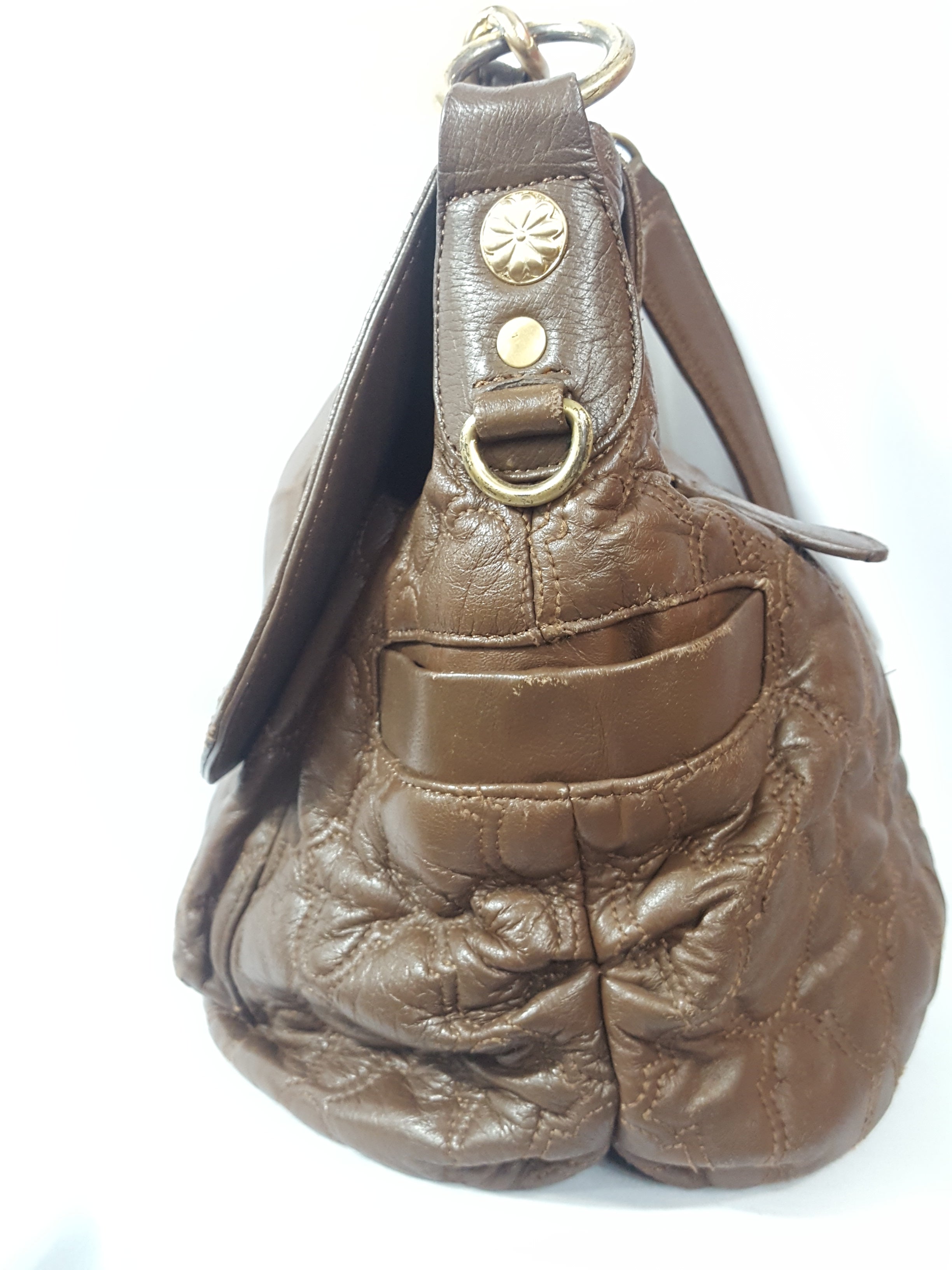 Chi deals by Falchi Hobo Purse - Brown Leather