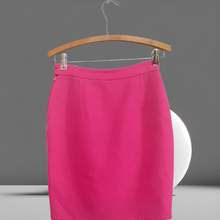 Load image into Gallery viewer, 90s Hot Pink Vintage Gianfranco Ferre Hot Pink Wool Pencil Skirt size S
