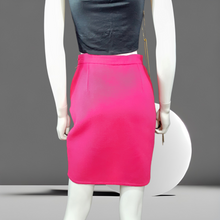 Load image into Gallery viewer, 90s Hot Pink Vintage Gianfranco Ferre Hot Pink Wool Pencil Skirt size S
