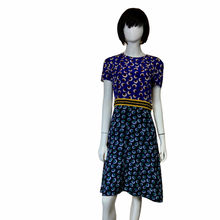 Load image into Gallery viewer, Stella McCartney Purple Petra Contrast Floral Silk Dress Suze 8
